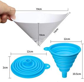 img 3 attached to Strainer Cone Silicone Funnel Filter - Efficient & Convenient Disposable Pack (100pcs + Bonus Silicone Funnel Filter)