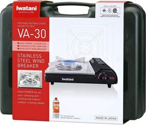 img 3 attached to 🔥 Iwatani Cassette Feu Butane VA-30 Camp Stove - Reliable and Portable Cooking Solution in Black