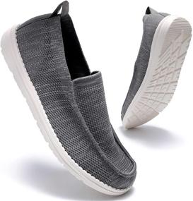 img 4 attached to Loafers Shoes Breathable Lightweight Comfortable Walking Men's Shoes in Loafers & Slip-Ons