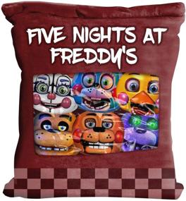 img 3 attached to 🐻 Five Nights Game Plush Pillow - Cute Throw Pillow Stuffed Toy - Bear Pizza Dolls - 50x36cm Size - Perfect for Sofa Bed - Ideal Gift for Teen Girls/Boys