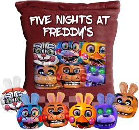 img 4 attached to 🐻 Five Nights Game Plush Pillow - Cute Throw Pillow Stuffed Toy - Bear Pizza Dolls - 50x36cm Size - Perfect for Sofa Bed - Ideal Gift for Teen Girls/Boys