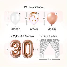 img 2 attached to EpiqueOne Rose Gold Birthday Decoration Party Decorations & Supplies