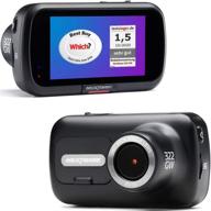 nextbase 322gw dash cam mini: запись высокой четкости 1080p/60fps с полнофункциональным приложением, широкий вид спереди, wi-fi gps bluetooth, режим парковки, ночное видение, циклическая запись, совместимость с поляризационным фильтром. логотип