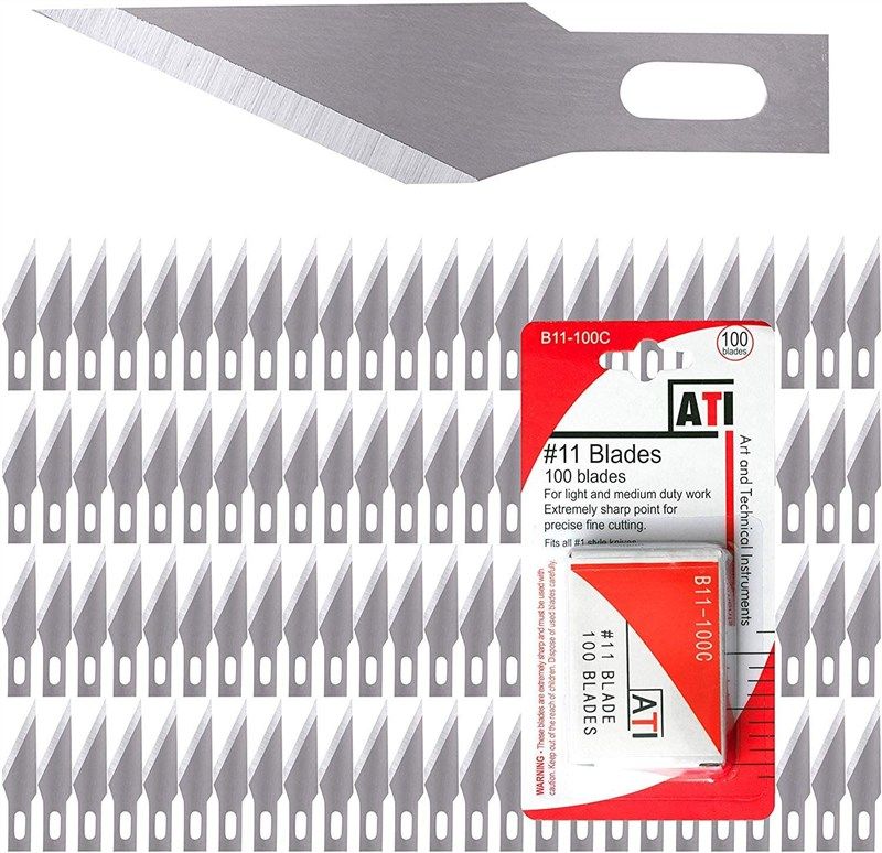 100 blades X-ACTO premium engraving black blade 11/16 professional
