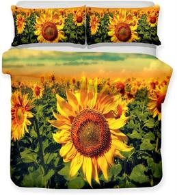 img 3 attached to Sunflower Bedclothes Pillowcase Textiles Pillowcases