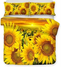 img 2 attached to Sunflower Bedclothes Pillowcase Textiles Pillowcases