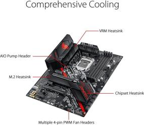 img 2 attached to Материнская плата ASUS ROG Strix B460-H Gaming B460 LGA 1200 ATX для игр (Intel 10-го поколения) - улучшенная с Intel 1Gb LAN, USB 3.2 Gen 2, шапкой Thunderbolt 3, адресуемым разъемом RGB Gen2 и синхронизацией Aura Sync.