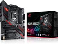 материнская плата asus rog strix b460-h gaming b460 lga 1200 atx для игр (intel 10-го поколения) - улучшенная с intel 1gb lan, usb 3.2 gen 2, шапкой thunderbolt 3, адресуемым разъемом rgb gen2 и синхронизацией aura sync. логотип