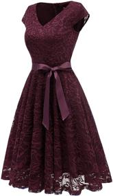 img 2 attached to BeryLove Womens Bridesmaid Cocktail BLP7006DarkGreenM