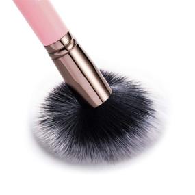 img 2 attached to 💖 SIXPLUS Pink Makeup Brush Set - 15 Piece Brush Kit with Makeup Holder in Elegant Pink