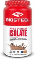 biosteel whey protein isolate chocolate logo