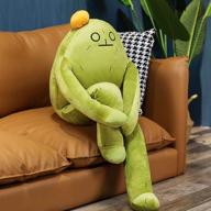 🌵 waqia house novelty cactus plush toy: stuffed cactus pillow, cute squatting cactus plush doll, funny lying cactus sleeping pillows for adults logo