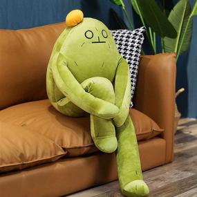 img 4 attached to 🌵 Waqia House Novelty Cactus Plush Toy: Stuffed Cactus Pillow, Cute Squatting Cactus Plush Doll, Funny Lying Cactus Sleeping Pillows for Adults