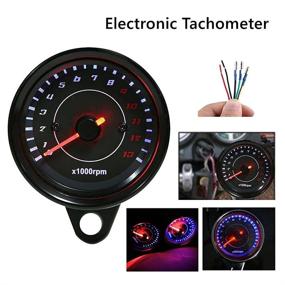 img 1 attached to Motorcycle Tachometer Universal Backlight Speedometer