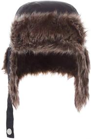 img 3 attached to 🧢 Stay Warm and Stylish with Moon Kitty Boys Winter Hats - Kids Nylon Russian/Aviator Winter Earflap Cap