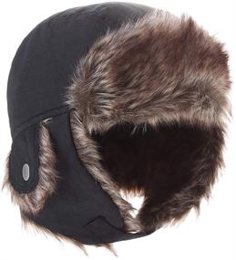 img 4 attached to 🧢 Stay Warm and Stylish with Moon Kitty Boys Winter Hats - Kids Nylon Russian/Aviator Winter Earflap Cap