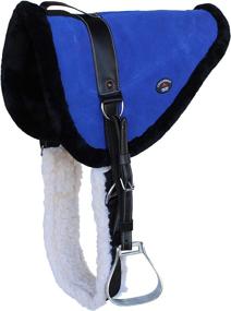 img 1 attached to PRORIDER Western Leather Bareback Stirrups Sports & Fitness