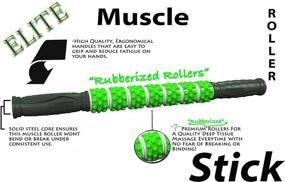 img 3 attached to 🏃 The Muscle Stick Roller: A Game-changing Massage Roller for Runners - Rubber Green