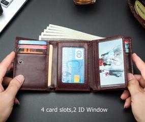 img 1 attached to COSZEA Genuine Leather Trifold Wallets