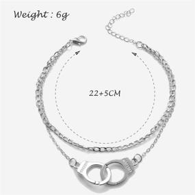 img 1 attached to Многослойный браслет Dresbe Handcuffs Anklets