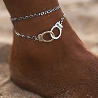 dresbe handcuffs anklets layered bracelet logo