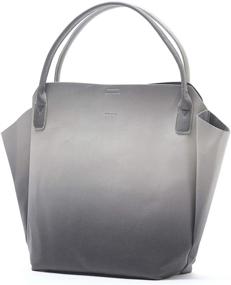 img 4 attached to 👜 Rachel Large Beautiful Stylish 23 x 15 Vegan Leather Tote Handbag: Versatile Design with Bonus Pouch