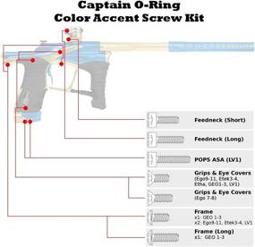 img 1 attached to 🔧 Eclipse Ego8, Ego9, Ego10, Ego11, Etek3, Etek4, ETHA, GEO1, GEO2, GEO3, LV1, CS1 Captain O-Ring Color Accent Screw Kit