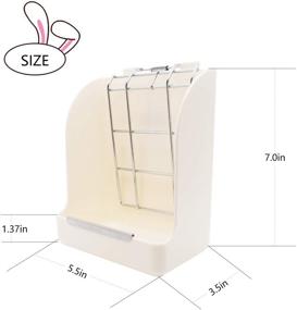 img 2 attached to 🐹 Sikawai Guinea Pig Hay Feeder: Durable Plastic Hay Rack for Chinchilla, Rabbit, and Pet Cages - Vertical Design to Minimize Waste and Mess