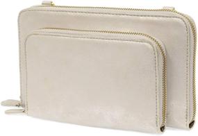img 1 attached to Chic & Versatile: Joy Susan Convertible Wristlet Chambray - Women's Handbags, Wallets, and Wristlets