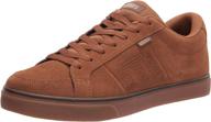 👟 etnies men's kingpin skateboarding shoes in brown логотип