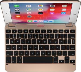 img 4 attached to 🔋 Brydge 7.9 Keyboard for iPad Mini 5th Gen & iPad Mini 4th Gen - Aluminized, Bluetooth, Rotating Hinges (Golden)