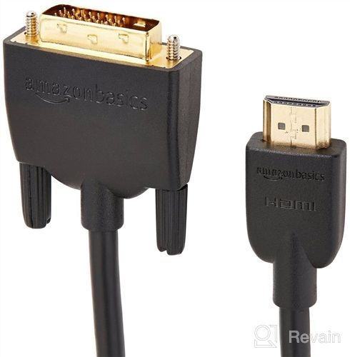 img 1 attached to 🔌 Amazon Basics HDMI to DVI Adapter Cable – 6ft, 1-Pack (Black) – Enhance Your Video Connectivity review by Denise Davis