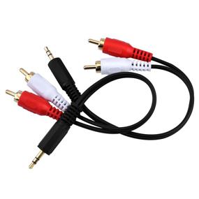 img 2 attached to eBoot 3.5mm Audio Cable Male to 2 RCA Male Cable: High-Quality Stereo Audio Y Cable Adapter, 6 Inch, 2 Pack