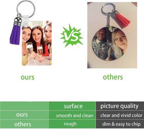 img 3 attached to Sublimation Keychain Double Side Printable Crafting
