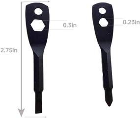 img 3 attached to Portable Screwdriver Keychain Screwdrivers Set（Black）