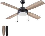 🌟 stylish and functional: prominence home 51635-01 kailani ceiling fan, 52, matte black - upgrade your space! logo