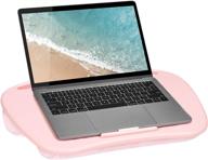 lapgear mydesk lap desk with device ledge and phone holder - rose quartz - fits up to 15 logo
