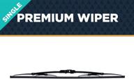 🚗 autotex m5 premium automotive wiper blade - universal replacement windshield wipers - aerodynamic steel frame - all-weather - single blade (10-inch) logo