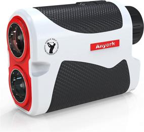 img 4 attached to Anyork Golf Rangefinder 6X Laser Range Finder 1500 Yard with Slope On/Off, Flag-Lock Tech with Vibration, Continuous Scan Support, Free Battery, Red/White/Black Color (Upgraded)