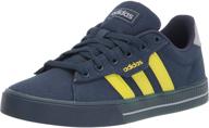 boys' adidas daily skate shoes in black and white logo