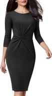 👗 stunning veljie women vintage wear to work knot business party pencil dress for sophisticated elegance logo