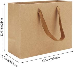 img 2 attached to 🎁 Kraft Gift Wrap Bags, Eusoar 25pcs - Versatile Kraft Paper Bags with Ribbon Handles - Perfect for Parties, Retail, and Weddings!