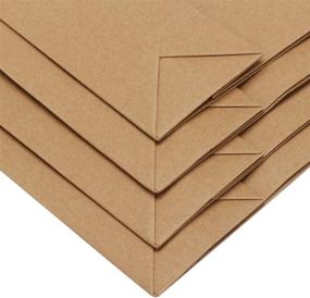 img 1 attached to 🎁 Kraft Gift Wrap Bags, Eusoar 25pcs - Versatile Kraft Paper Bags with Ribbon Handles - Perfect for Parties, Retail, and Weddings!