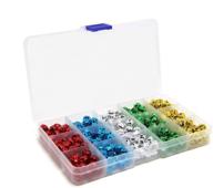 🔔 300 piece jingle bells kit with storage box - small bell mini bells for crafts, wreaths, christmas, home party & festival decorations, jewelry making - 10mm, 5 vibrant colors logo