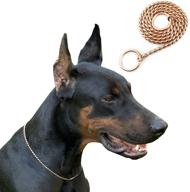 metal snake chain dog choke collar by cilkus - puppy pet show slip collar for training & walking (4mm45cm/18, rose gold) logo