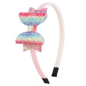 img 1 attached to 🎀 XIMA Girls Sequin Glitter Bow Headbands Pack of 12 - Cute Hair Accessories for Children, Perfect Back to School Hair Bands