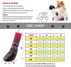 img 3 attached to 🐾 GLE2016 Waterproof Dog Socks Boots Shoes for Non-Slip Soles - Adjustable Paw Protectors for Indoor and Outdoor Use