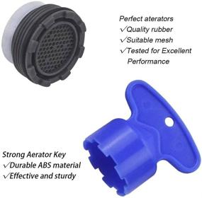 img 1 attached to ManLee 20 Set Water Saving Faucet Aerator Key Insert Replacement for M16.5 18.5 21.5 24 Cache Tap Aerators - Flow Restrictor for Sinks