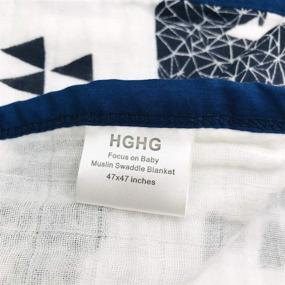 img 2 attached to Bamboo Cotton Stroller Blanket for Kids - HGHG Home Store