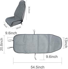 img 3 attached to ATMOMO Waterproof Car Seat Cover: Universal Fit & Gray Car Seat Protector